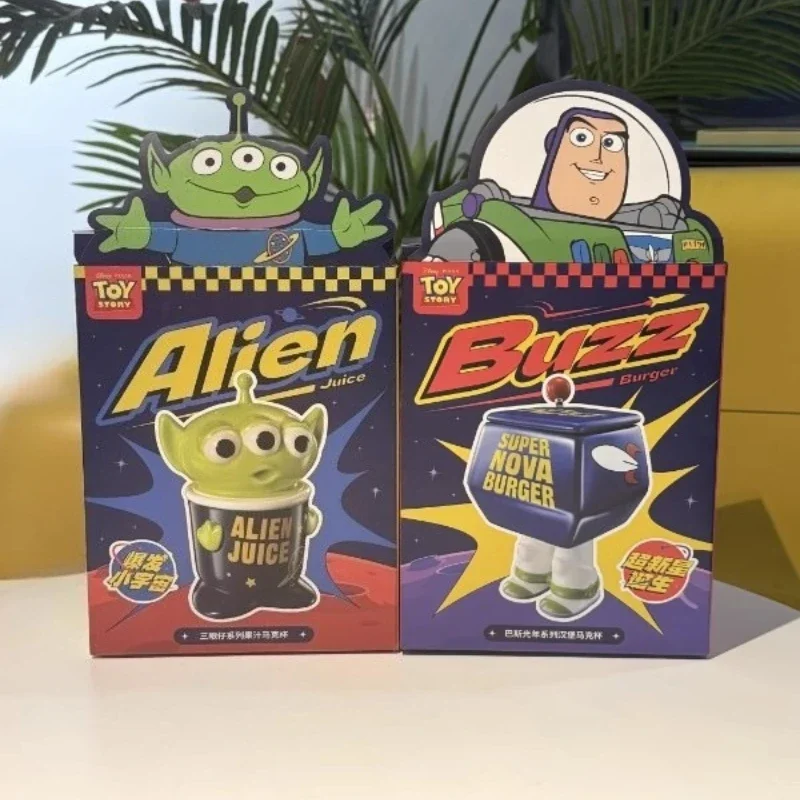 

Cartoon Toy Story Buzz Lightyear Alien Star Restaurant Mu Covered Ceramic Snack storage Water Cup Home Decoration Gift