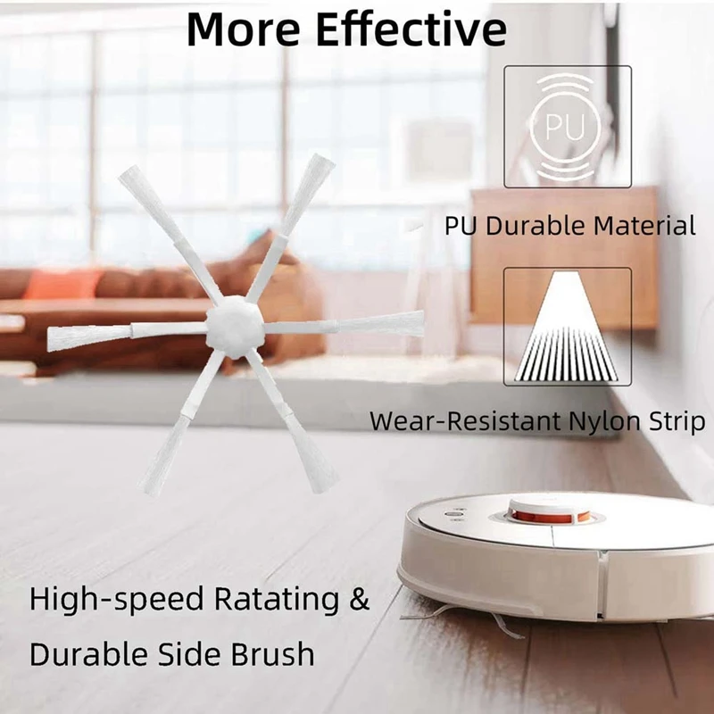 掃除機ロボット部品キット,メインブラシ,モップクロス,Xiaomi mijia 2c,stytj03zhm,9個