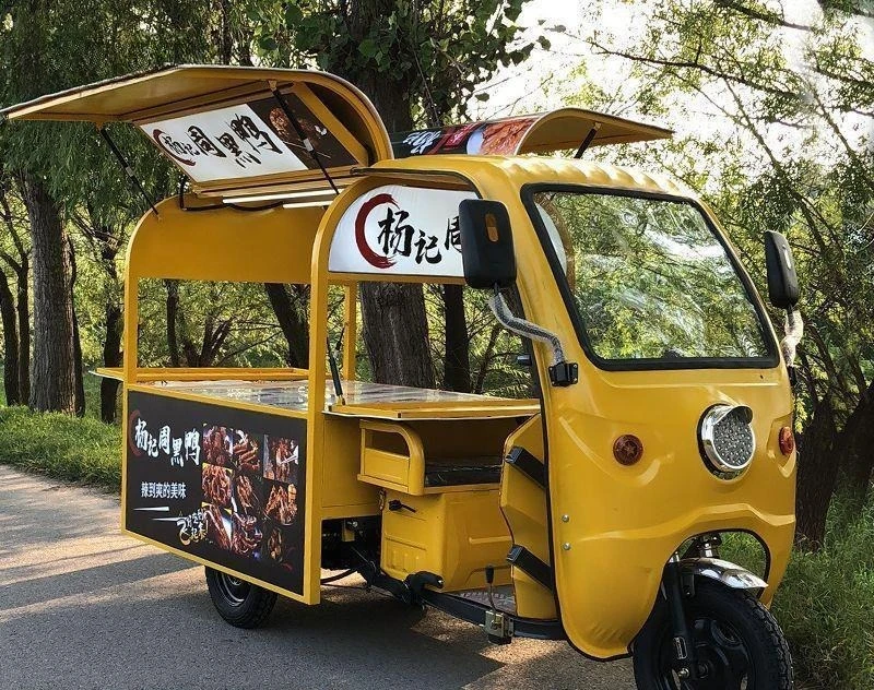

Electric, three-wheeled dining car, snack truck, mobile, breakfast, night market, stall
