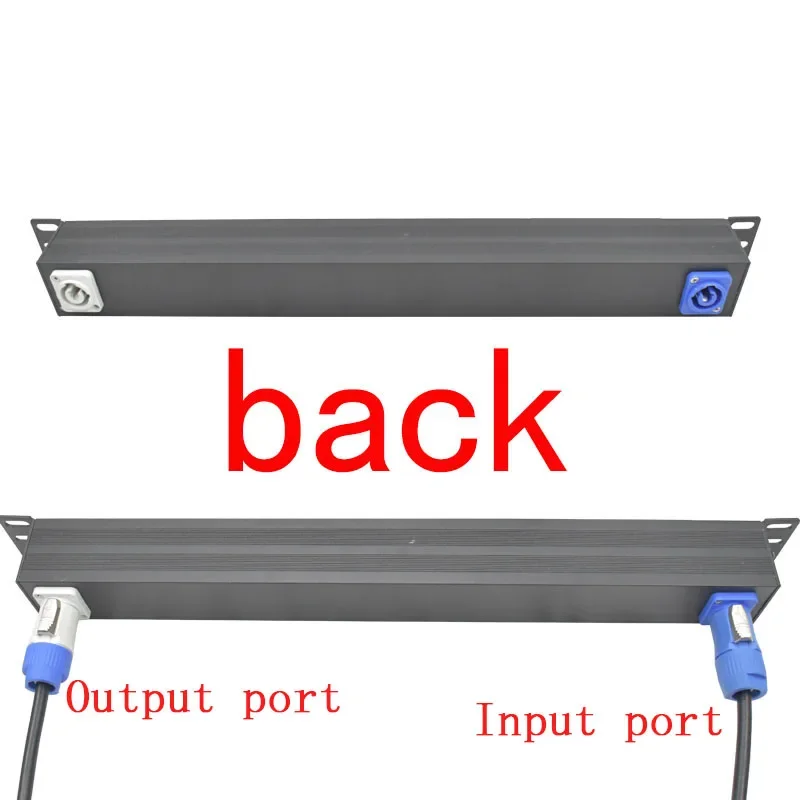 Imagem -02 - Power Strip Switcher Rede Cabinet Rack Schuko Powerlink Box Amplificador Porta de Áudio Tomada ue 19