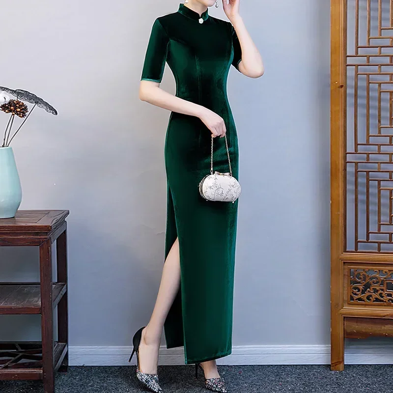 

Mulberry Silk Real Velvet Fabric 1X1.4M Solid Color High End Skin Friendly for Cheongsam Dress Skirt Sewing