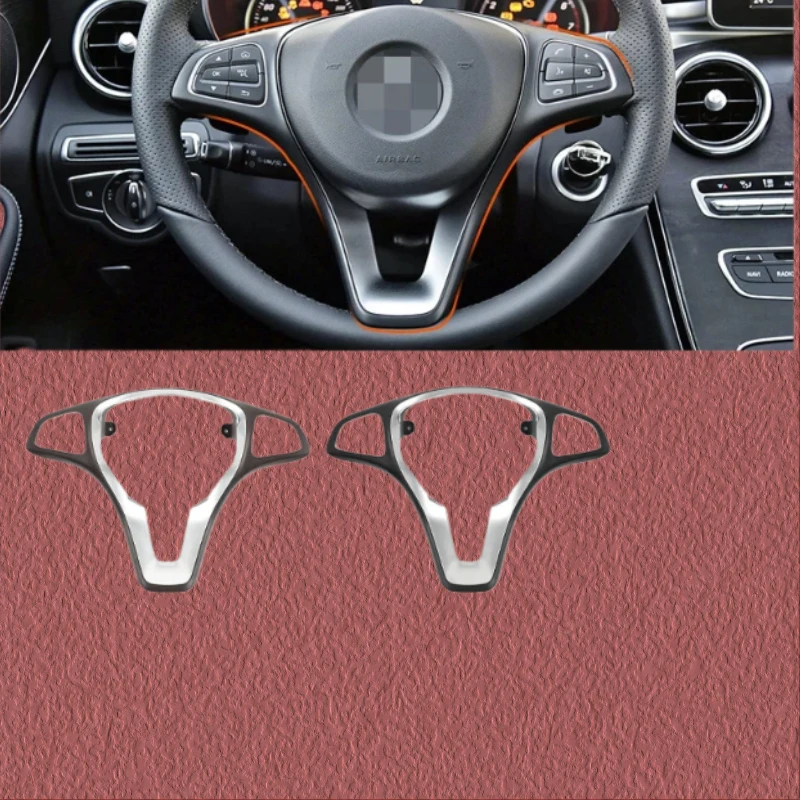 

For Mercedes Benz C-Class E-Class Steering Wheel Decorative Cover A-Class B-class GLC GLE GLS Vito SteeringWheelDecorative Panel