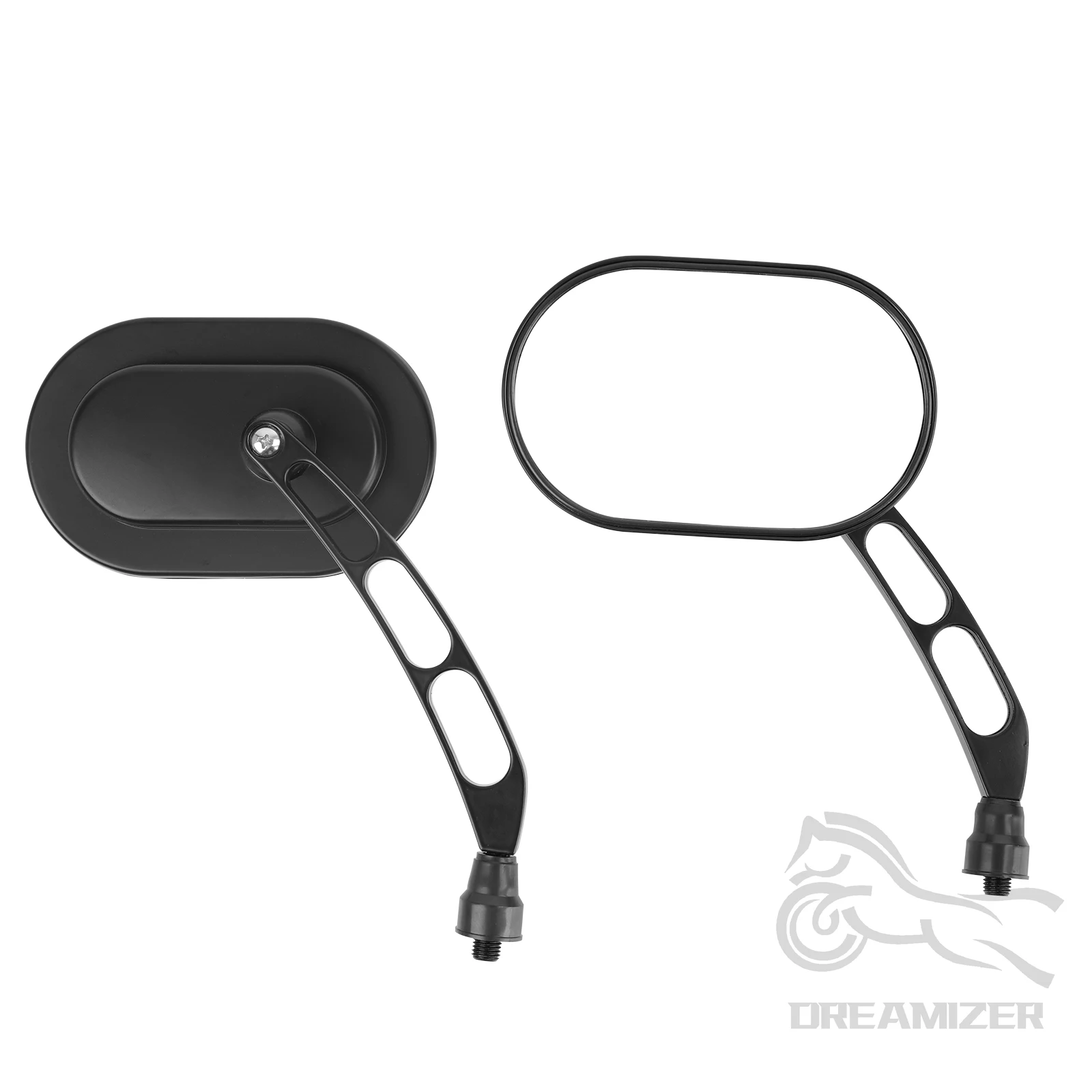 Universal 8mm Motorcycle Rearview Mirror Black Side Mirrors For Harley Touring Road King 883 1200 48 Motorcycle