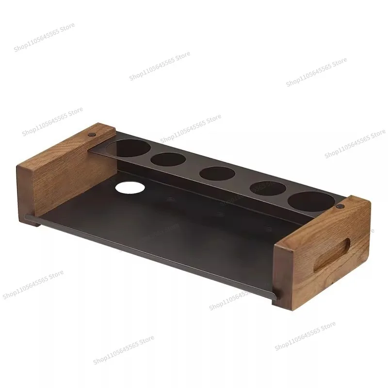 For Walnut Storage Rack, Bathroom Countertop, Dental Cup, Mouthwash Cup Storage Rack