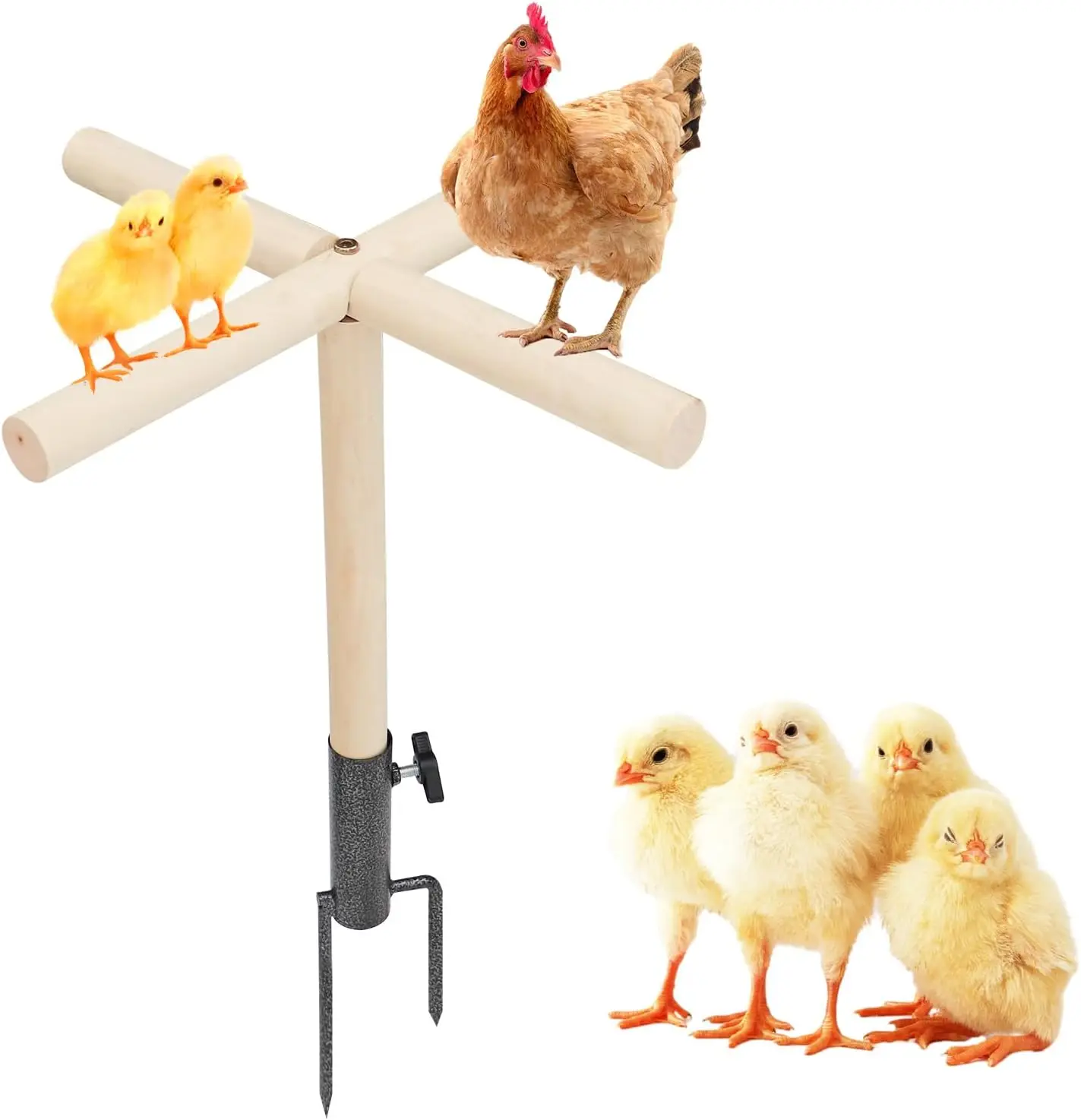 

Chicken coop chicken perch toys wooden chick perch rack chicken coop backyard poultry accessories