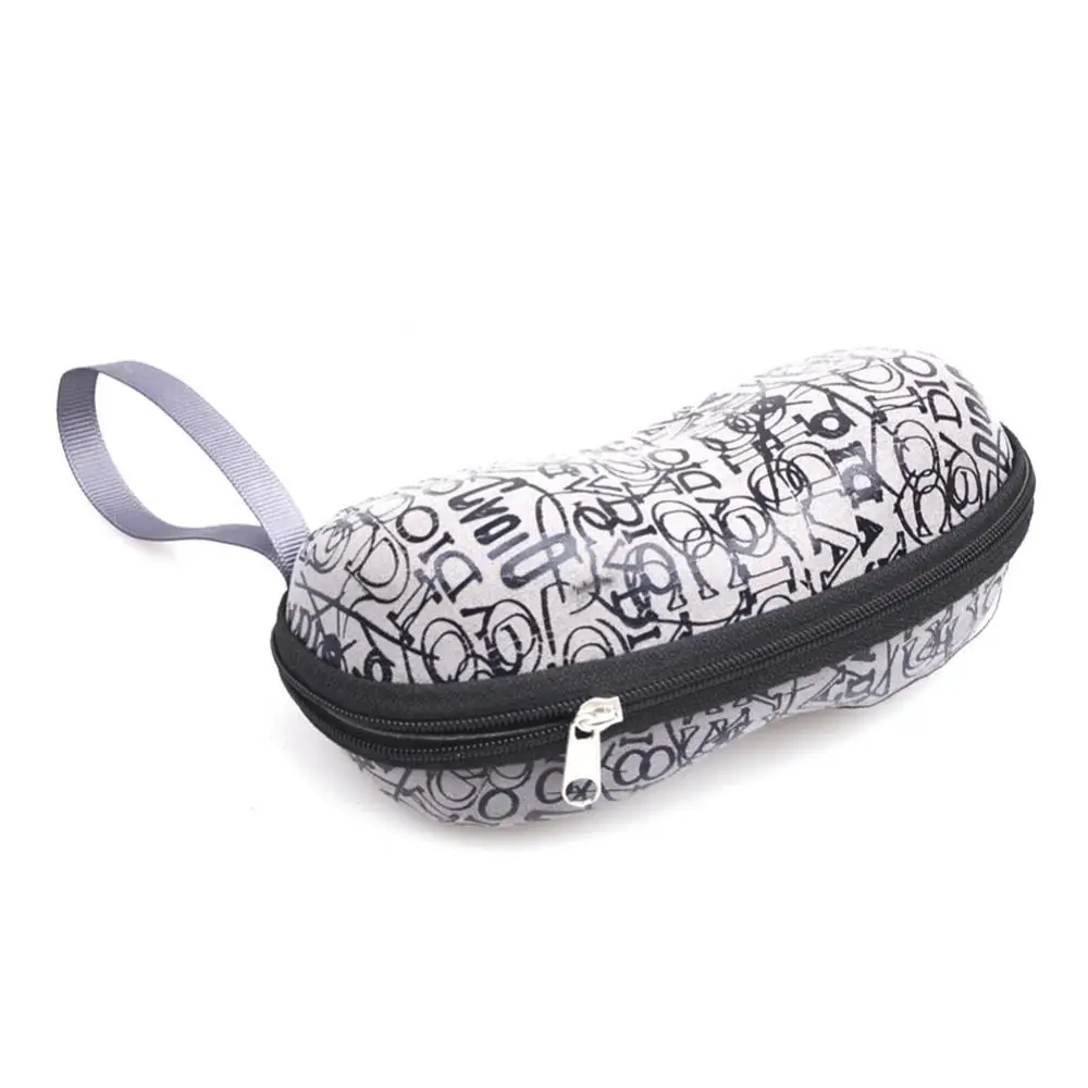 Glasses Protective Case Hard Eyeglasses Case Letters Zip Hook Glasses Protective Case Sun Glasses Storage Box estojo funda-gafas