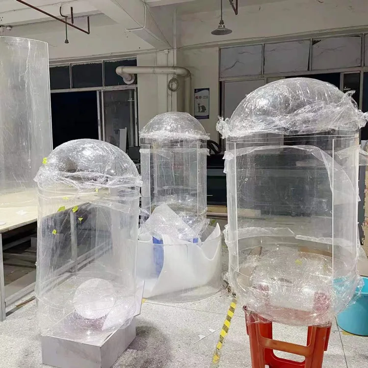 

Acrylic hemispherical space capsule cat nest accessories semi-circular transparent dust cover cat climbing frame hollow dome