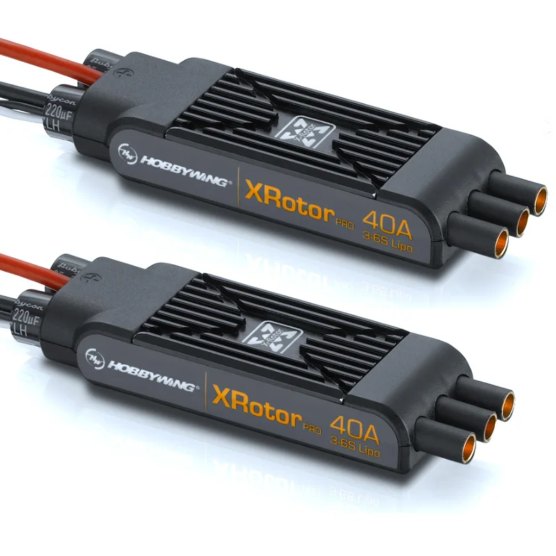 Hobbywing xrotor Pro 40A ESC NO BEC 3S-6S ชิ้น/กล่อง Lipo ไร้แปรง ESC DEO สำหรับโดรนอาร์ซีหลายเพลา