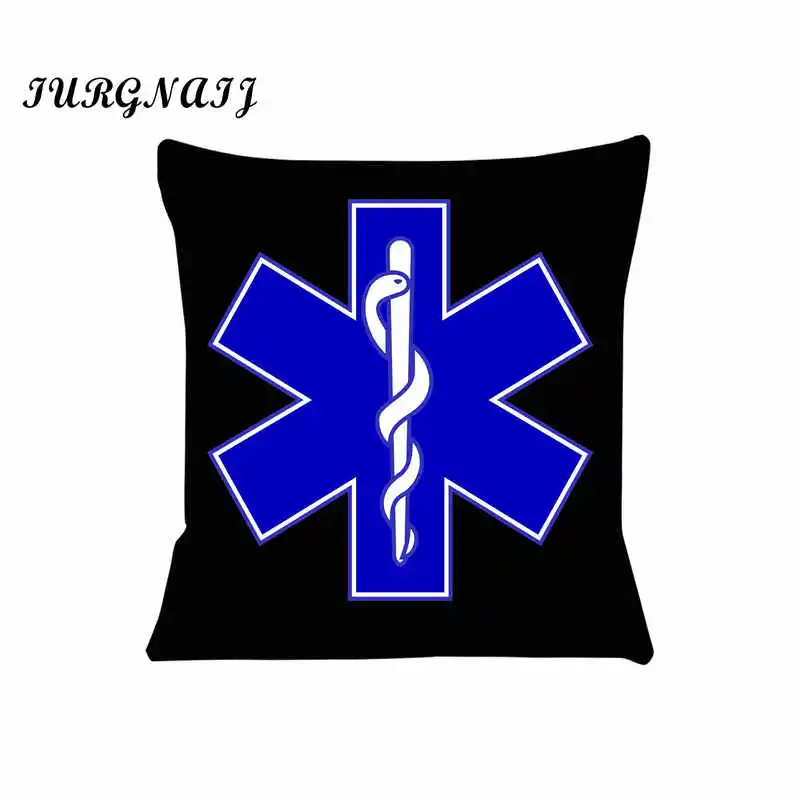 Cushion Cover for Sofa EMT Emergency Ambulance Pillow Case Cover Seat Car Throw Pillowcase 45X45cm For Home Decorative SJ-559