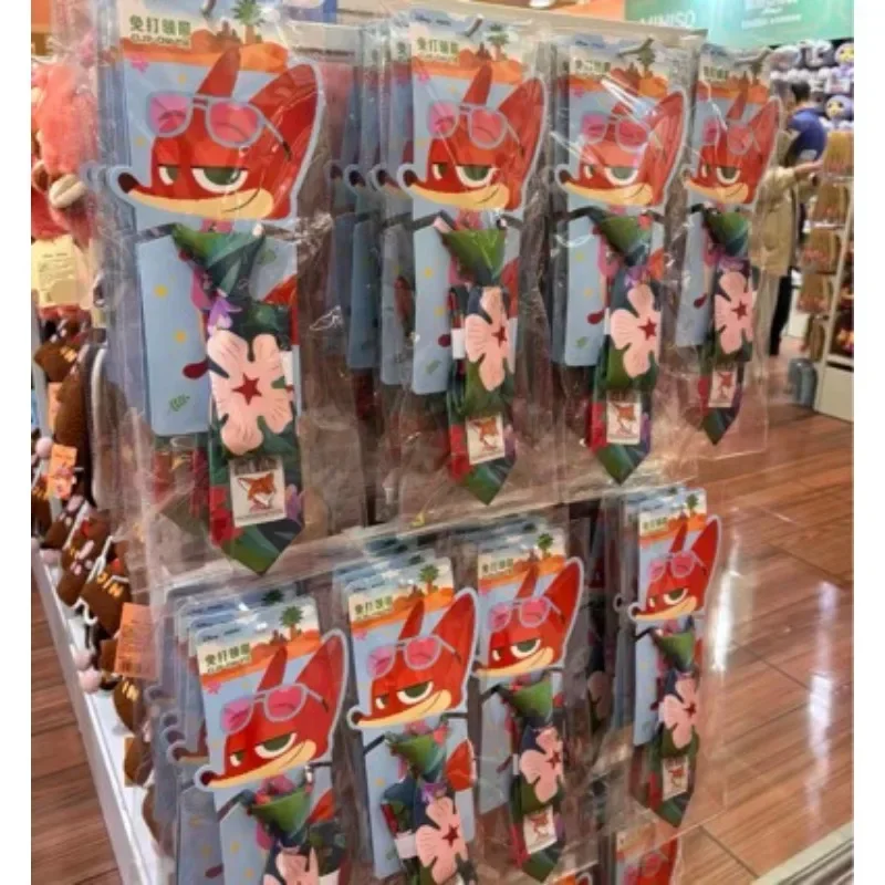 ديزني زوتوبيا نيك الحرة عقدة أنيمي كسول رابطة عنق موضة تأثيري ربطة العنق للجنسين تأثيري حلي الدعامة اكسسوارات الحفلات عادية