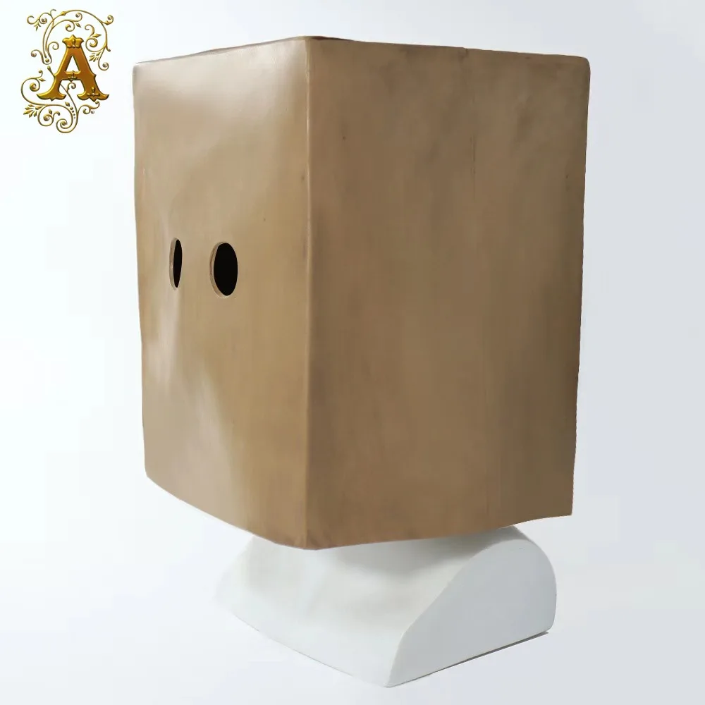 

Маска-куб из латекса для полного покрытия головы, для косплея по мотивам игры «Кошмар», мономаска для лица, для маскарада, фестиваля, вечеринки, забавная маска для взрослых