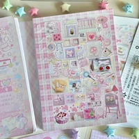 24 sheets/Piece Ins Cute Decorative Sticker Book Scrapbooking Journal DIY Collage Phone Sticker School Stationery Gift 6