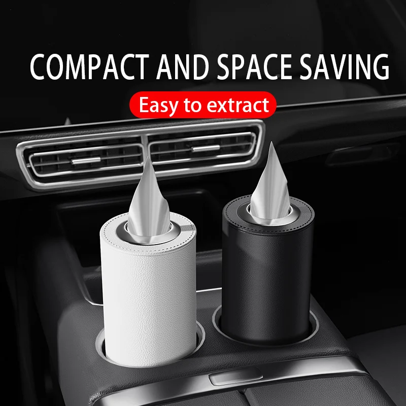 Car Center Console Tissue Box Premium leather Universal Fit Container Napkin Decoration Paper Rack Organizer Storage Care Tools