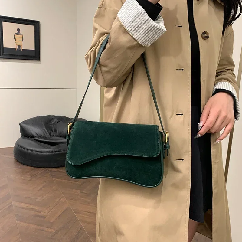 New Velvet Fashionable Minimalist Versatile Practical Shoulder Bag 2025 Hot Sale Good-looking Commuting To Work Crossbody Bags