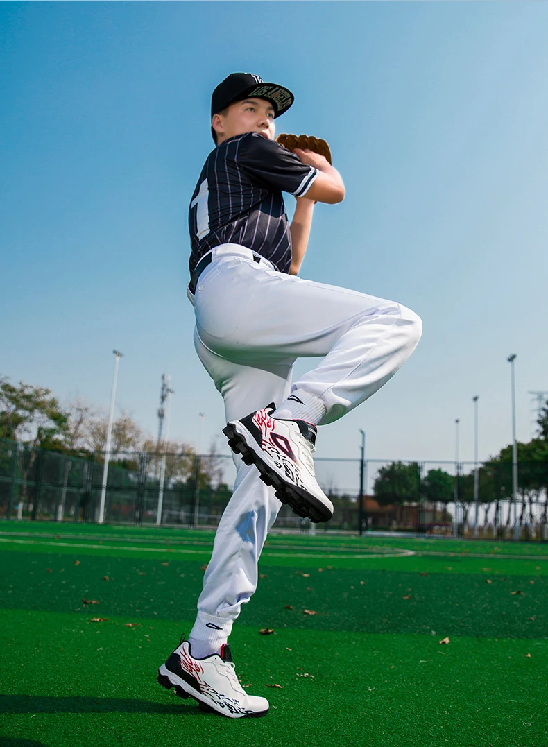 Leichte Baseball-Schuhe für Herren und Jugendliche, atmungsaktiv, rutschfest, mit Spikes, für Outdoor-Training und Wettkämpfe – Detail 7