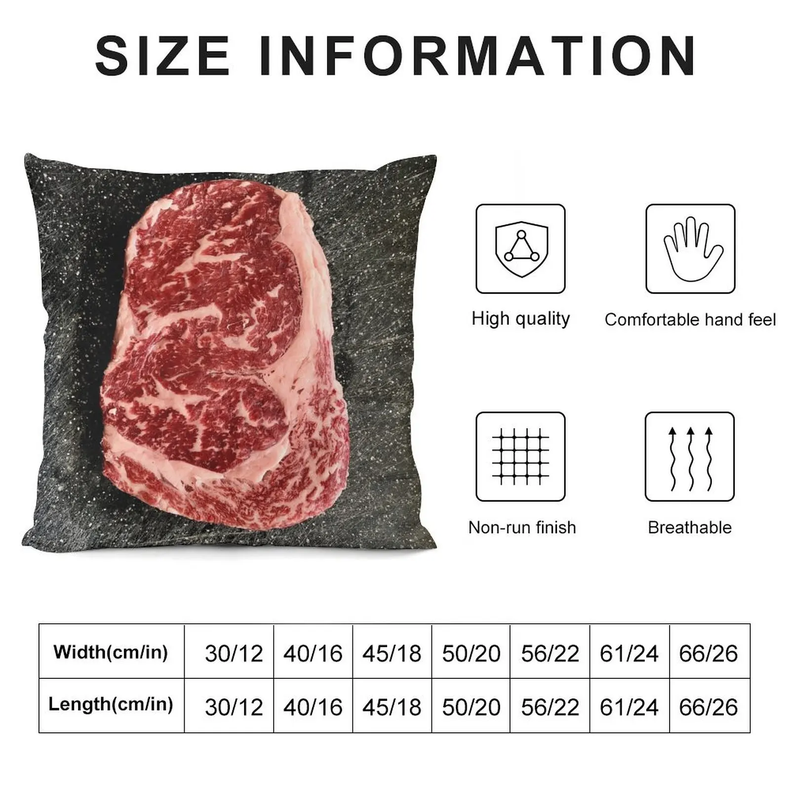 Australian Wagyu Steak Throw Pillow Sofa Cushions luxury throw pillow covers pillow