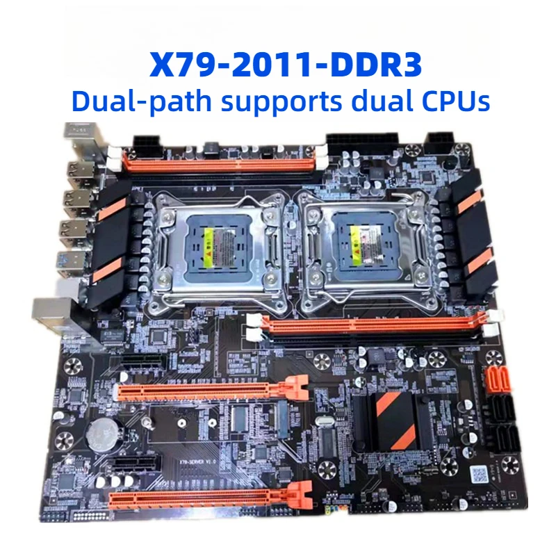 

The original X79 dual-socket motherboard 2011 pin supports DDR3 memory dual CPU studio multi-open set