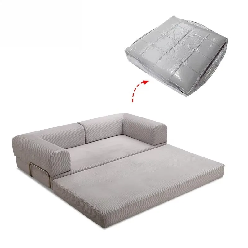 Air volume compression sofa 2 seats, living room modular compression sponge sofa 3 seats, vacuum compression sofa bed