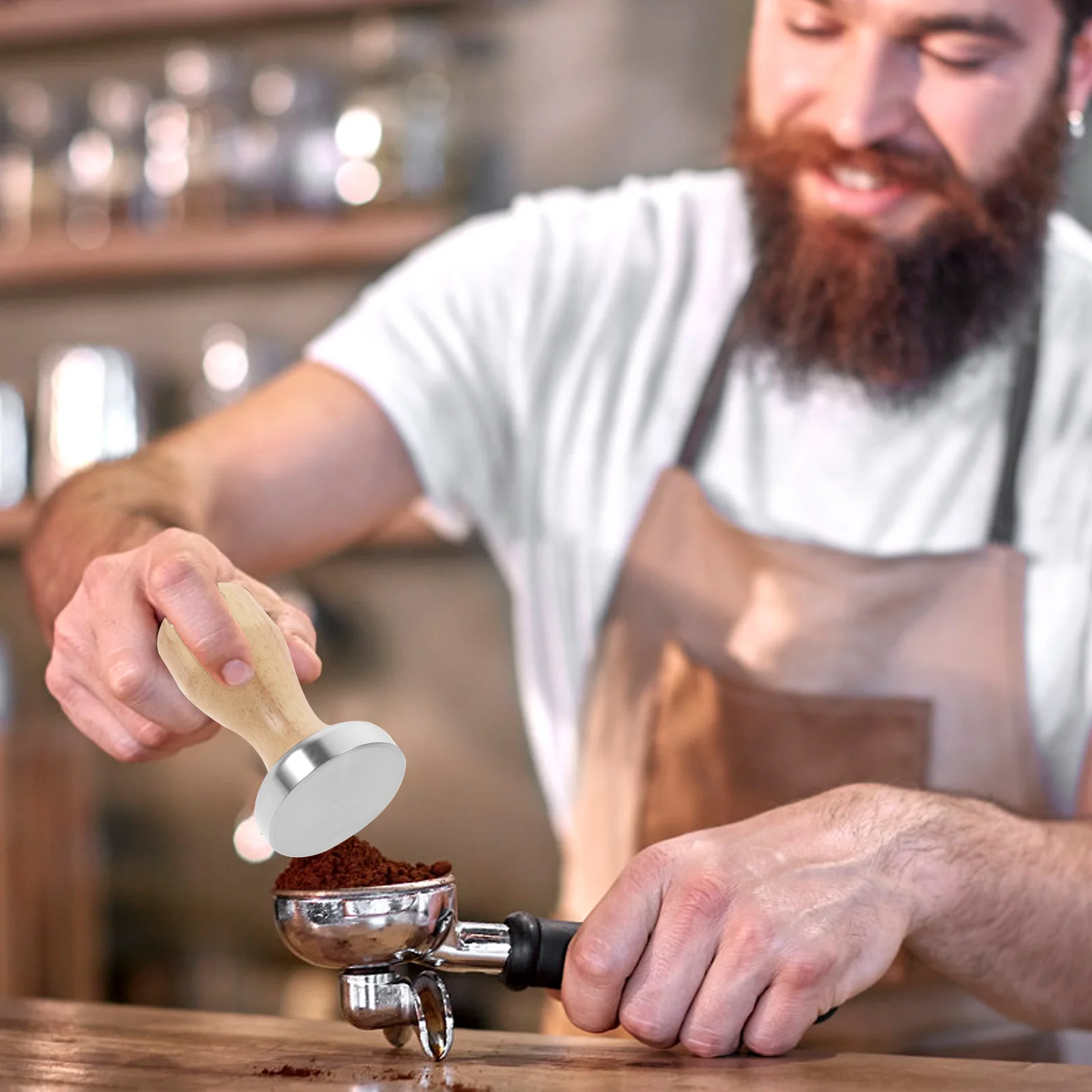 

Coffee Tamper Reusable Steel Press Stainless Tools Espresso Hand Tampers Manual