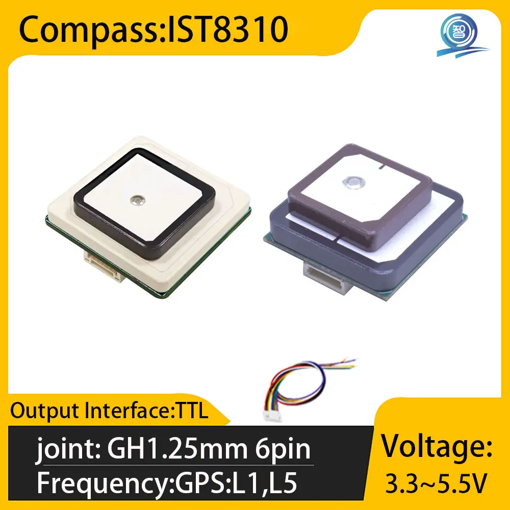 Receptor GNSS de Doble Frecuencia L1+L5 de Alta Precisión, Posicionamiento a Nivel Centimétrico, Medición RTK, Navegación para UAV/Agricultura