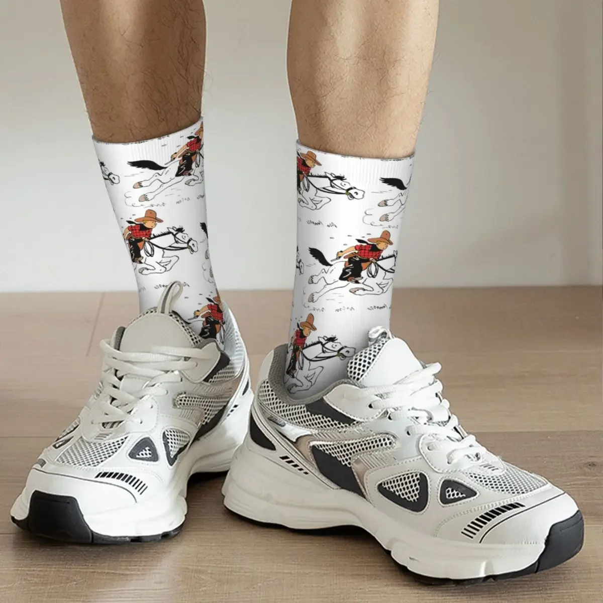 Calcetines de baloncesto Harajuku Captain Haddock, de poliéster, transpirables, Unisex