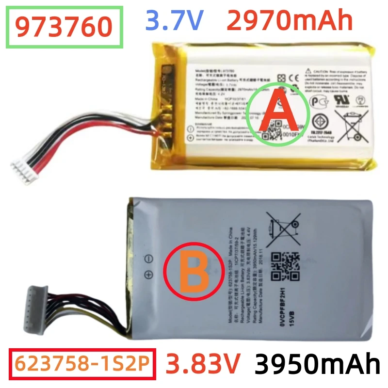 

623758-1S2P 973760 Аккумулятор для пульта дистанционного управления для DJI C2 RC1B GL200A Mavic 2Pro, Spark Mavic zoom, Mavic Pro, Spark Mavic AIR