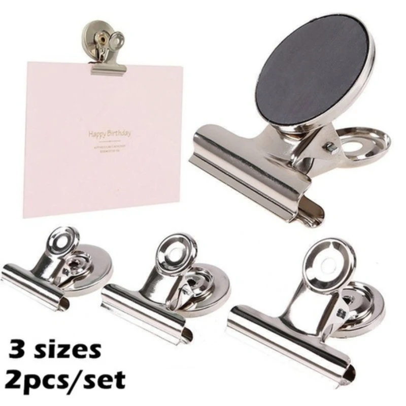 

31/38/50MM Metal Round Fridge Magnetic Stickers Clips Fridge Wall Memo Note Message Magnet Clamp Holder Whiteboard Magnet Tools