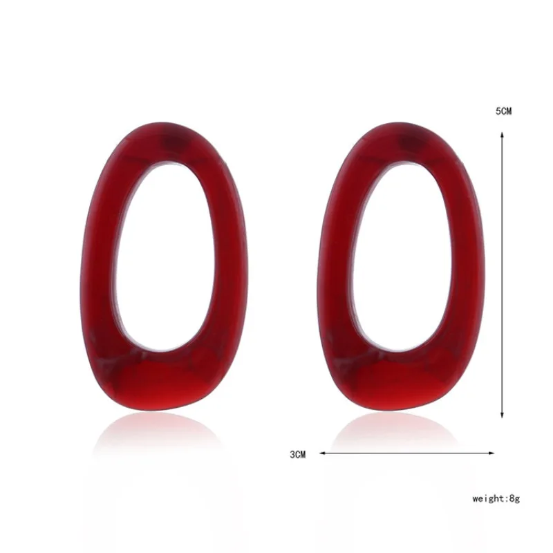 أقراط الصيف الهندسية، أقراط حمض الخليك، أقراط النسخة الكورية، مجوهرات جديدة لعام 2018، يتم إرسال قطعة واحدة على Behal #4