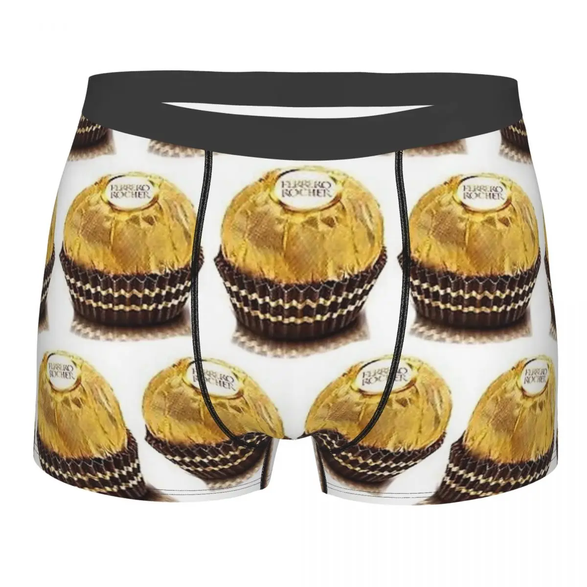 Boxer Underpants Shorts Ferrero Rocher Panties Men's Soft Underwear for Homme Man Boyfriend Gifts