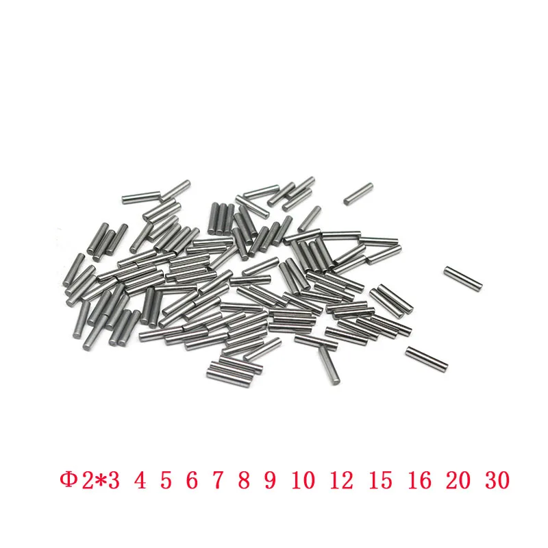 100pcs 2mm Bearing Steel Cylindrical Pin Needle roller Thimble 3-35 mm Dowel Pin Parallel Pin Roller Pin Bearing Needle Bearing