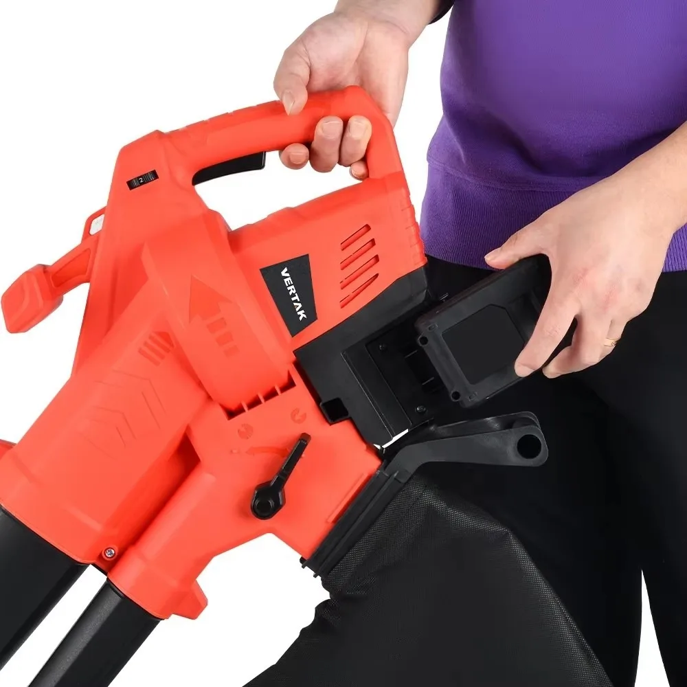 Vertak 3 in 1 20V Cordless Leaf Blower Vacuum Mulcher, Lithium Ion Battery Powered, Lightweight Electric Blower for