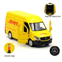 1:36 RMZ CITY  Sprinter (DHL) Alloy Diecast Car Model Toy With Pull Back For Children Gifts Toy Collection Gift for Birhday