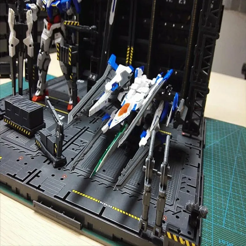 4 Stks/set Mechanische Kettingactie Display Basismachine Nest Voor 1/100 Gundam Model Met Stickers Diy Kits Upgrade Accessoires