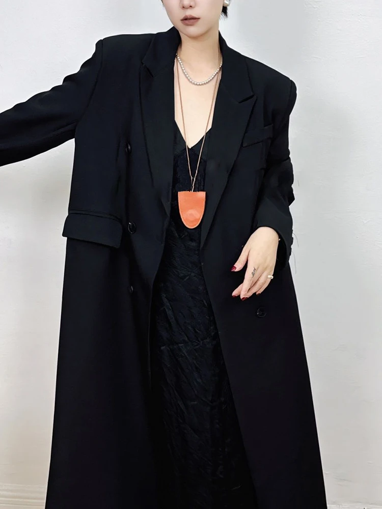 TLXT Solide Minimalistischen Blazer Für Frauen Kerb Kragen Langarm Patchwork Taste Burgund Mantel Weibliche Mode Stil XK895