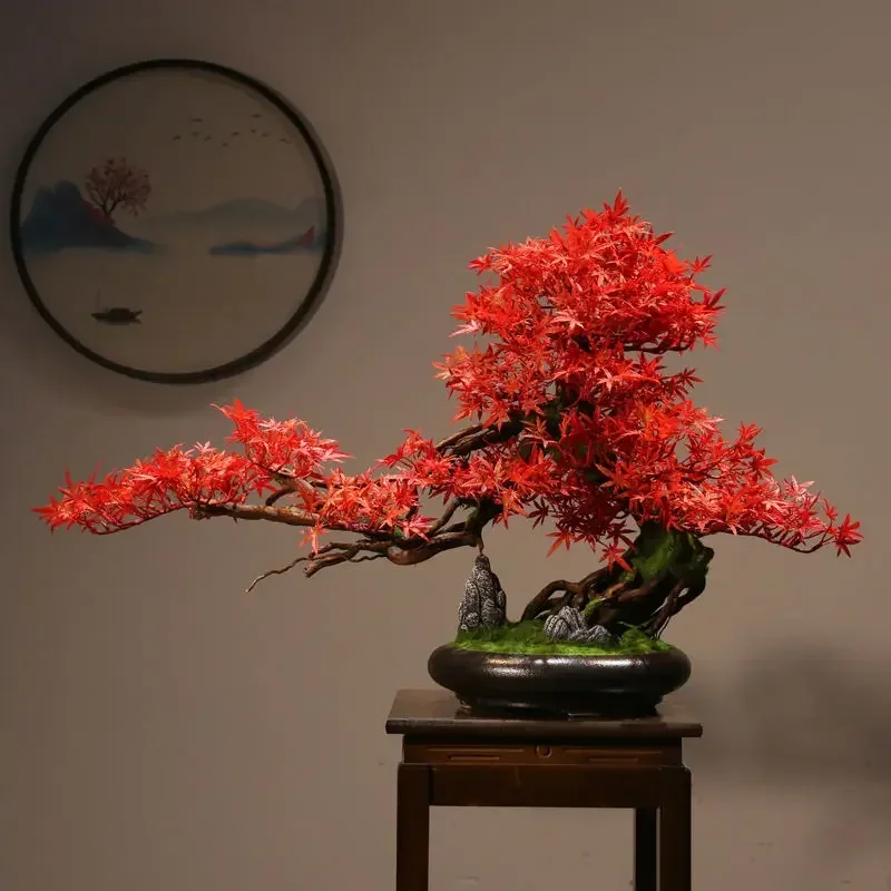 

Simulation green plants welcoming pine bonsai planting corners and ornaments living room decorations Zen micro landscape