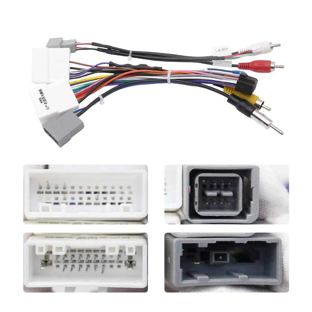 Car Android Multimedia Cable Adapter for 2009 Nissan Qashqai J10 | Radio Wiring Harness