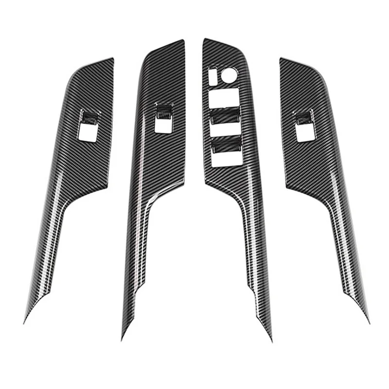 

Car Window Glass Lift Panel Glass Window Lift Switch Decorative Cover for Toyota Harrier 2020 Left-Hand