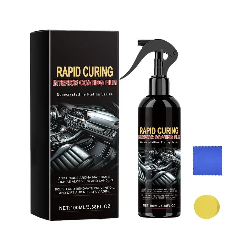 

100ml Mild Liquid Auto Cleaning Spray Car Detailing Restorer Vehicle Interior Cleaning Essence Car Cleaning Products