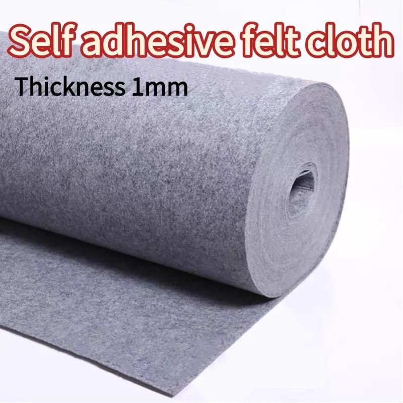 

Sound Insulation Decorative Audio Car Interior 100x50cm Self-adhesive Felt Non-woven Fabric Sticky Felt Carpet Background Decor