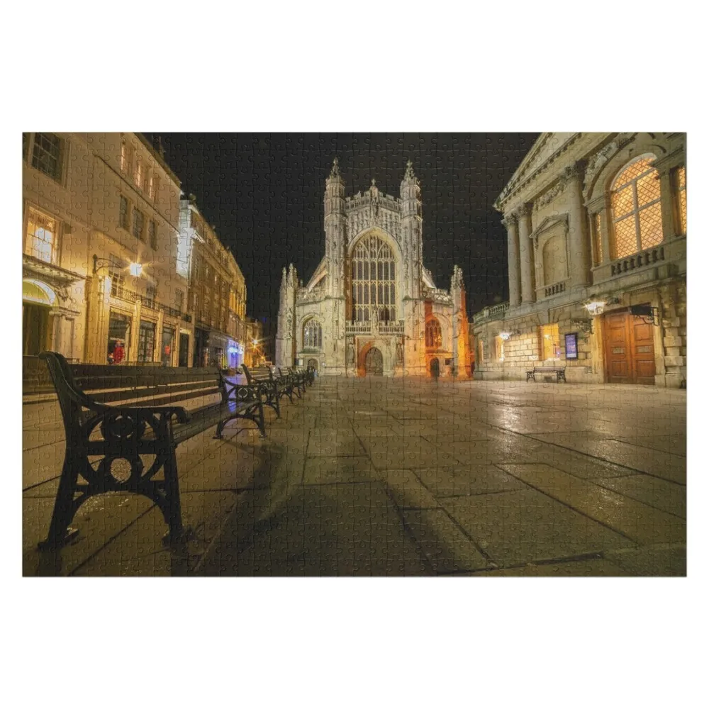 

Bath Abbey Nights Jigsaw Puzzle Woods For Adults Personalized Puzzle