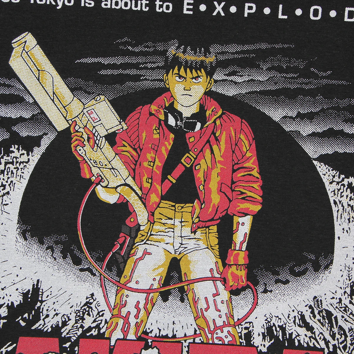 Akira T-Shirt Neo Tokyo Explosion Otomo Katsuhiro METROPOLIS Memories Anime Cotton Black Tee Shirt