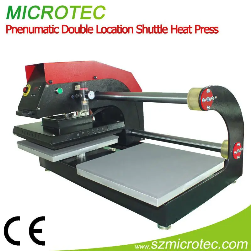 pneumatic shuttle heat press,heat press transfer machine for printing