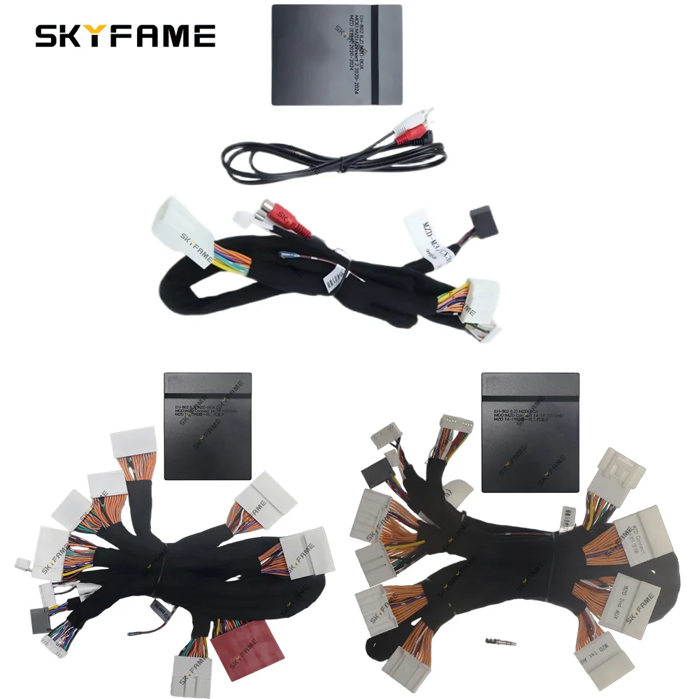 

SKYFAME автомобильный жгут проводов адаптер Canbus Box Android радио кабели питания декодер для Mazda Connect 1TH 2TH