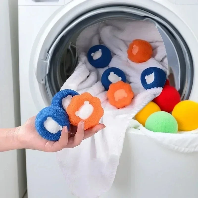 3-12Pcs Reusable Pet Hair Removal Laundry Ball For Washing Machine, Prevents Tangles And Wrapping, Sticky Dust Collector