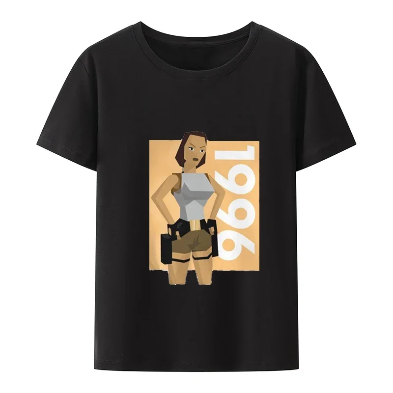 Tomb Raider Lara Croft Adventure Game Film Original TShirts Kawaii Personalize Girl T Shirt New Trend Tops Fashion Streetwear