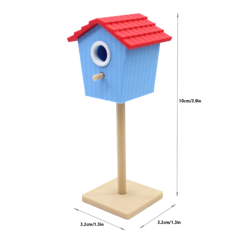 1:12 دمية مصغرة بيت الطيور حديقة فناء نموذج ديكور لعبة بيت الدمية الملحقات #5