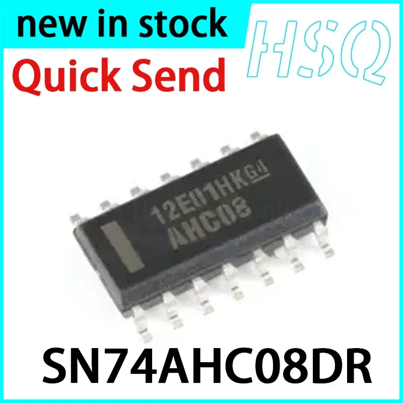 10PCS SN74AHC08DR Screen Printing AHC08 SOIC-14 Four Way 2-input Positive AND Gate Logic IC