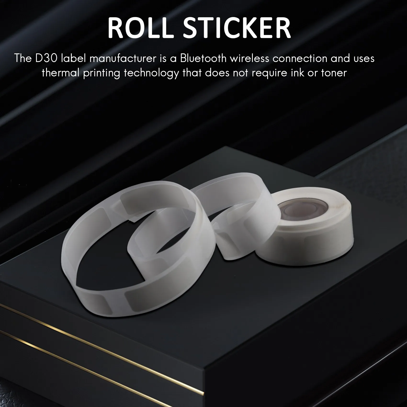 qwe-suitable-for-d30-label-printer-white-self-adhesive-label-paper-12mm-x-30mm-label-roll-3-rolls
