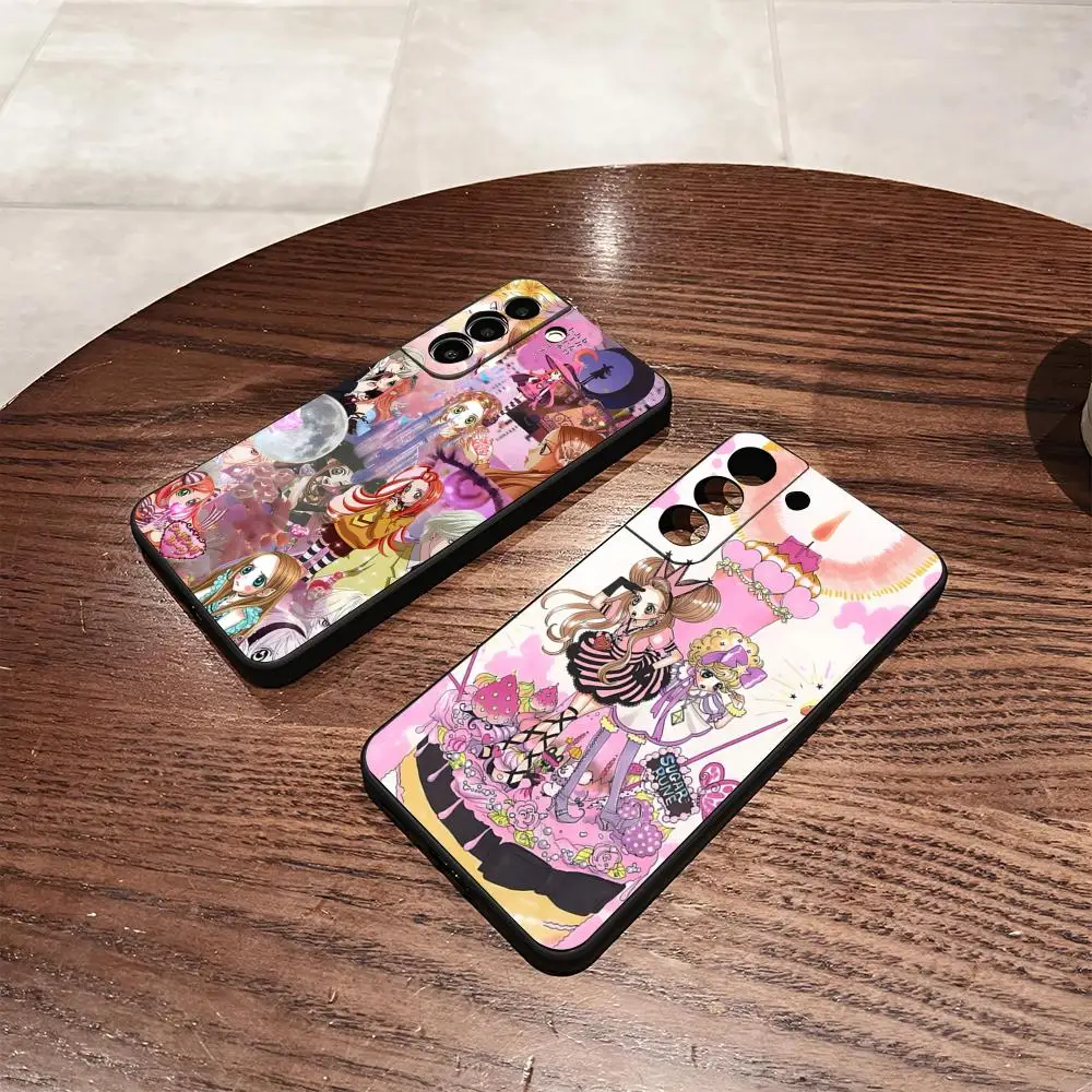 Anime Sugar Sugar Rune Phone Case For Samsung S26 S25 S24 FE S23 S22 S21 Plus S20 Ultra Note20Ultra Black Soft Shell