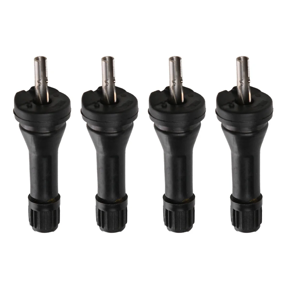 

Tyre Stem Valve Stems Snap In TPMS Tyre Pressure Sensor Valve 4pcs Black Caring Car Accessories For Nissan Qashqai